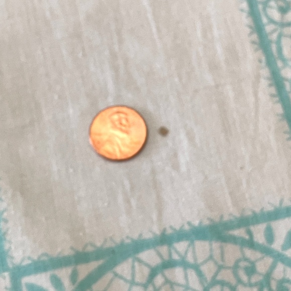 Vintage Aqua Red Printed Floral Cotton Tablecloth Six Napkins Set READ PLEASE - Picture 10 of 15